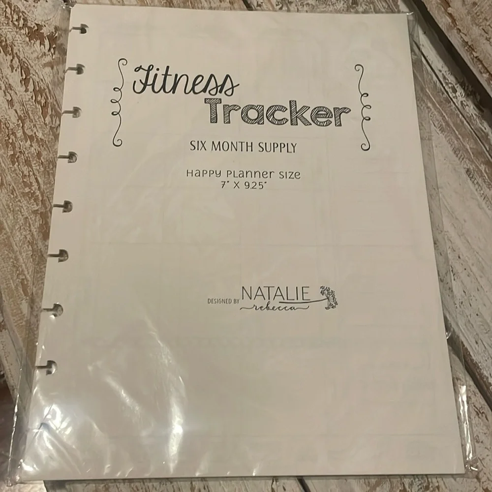 Fitness Tracker for Happy Planner, 6 month supply, New